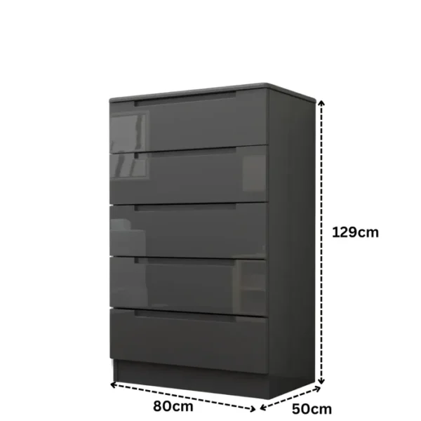 Amalfi 5 Drawers Chest