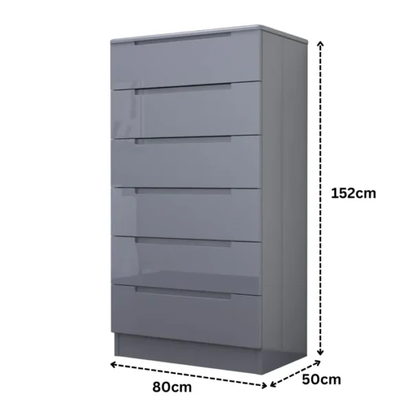 Amalfi 6 Drawers Chest