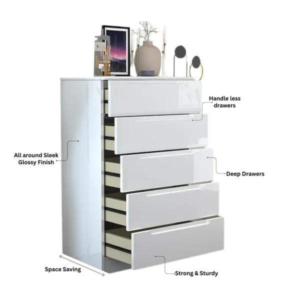 Amalfi 5 Drawers Chest