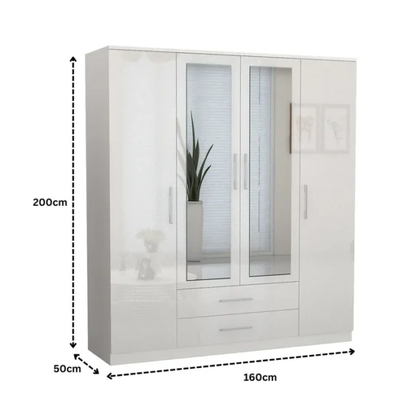 Verona 4 Doors Wardrobe