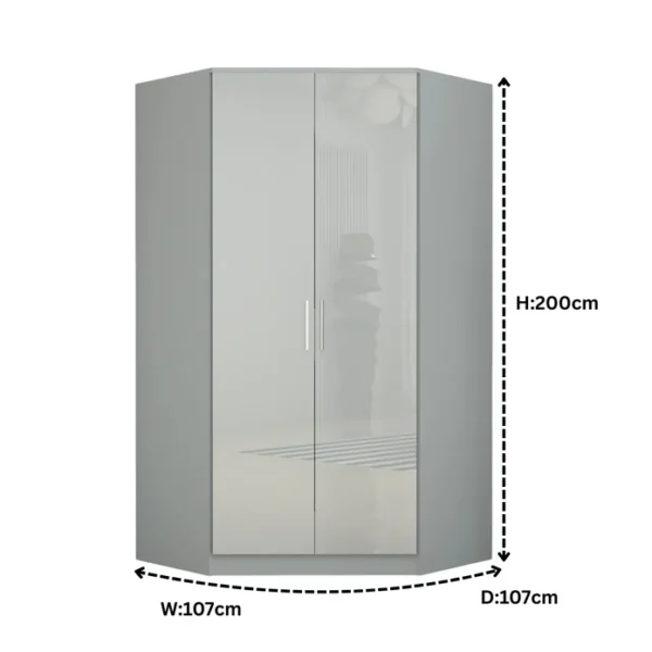 Verona Corner 2 Door Wardrobe